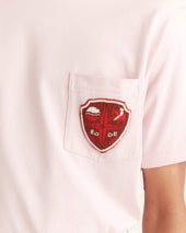 Crest Pocket Tee - Pink