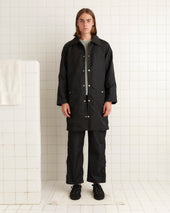 Nylon Raincoat - Black