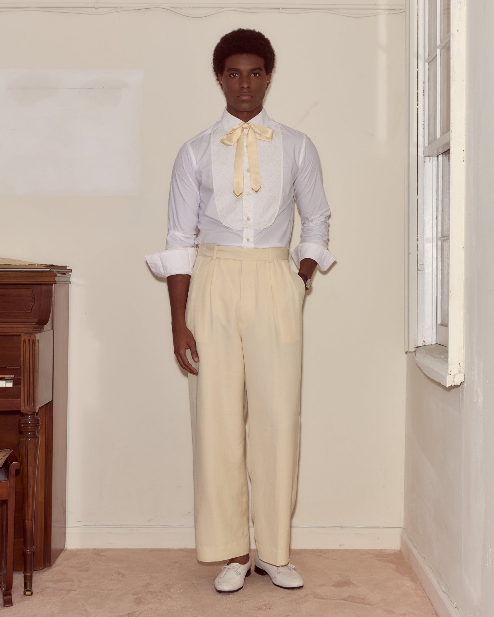 Slub Weave Trousers