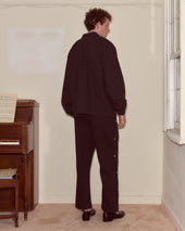 Twill Track Jacket - Black
