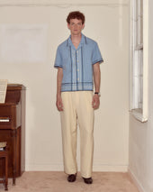 Ribbon Plaid Short Sleeve Shirt