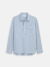 Carter Popover In Cotton Linen