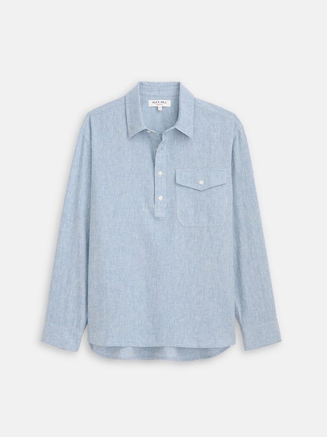 Carter Popover In Cotton Linen
