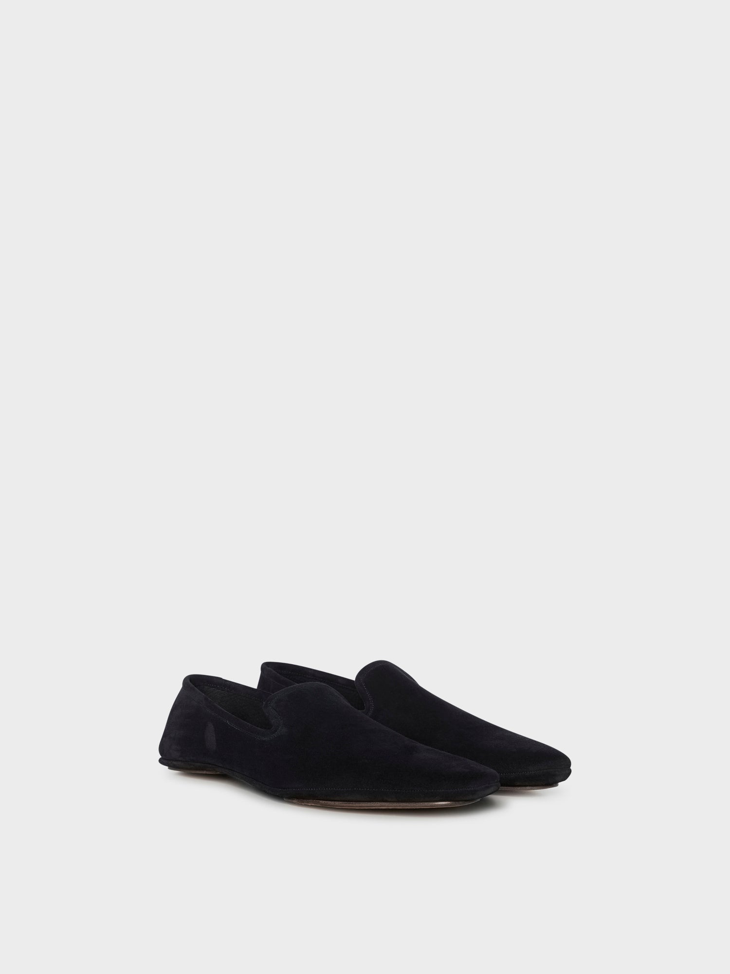 Slipper In Pelle Scamosciata Blu