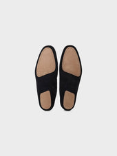 Slipper In Pelle Scamosciata Blu