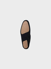 Slipper In Pelle Scamosciata Blu