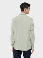 Camicia In Tencel Verde Salvia