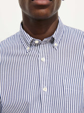 Mill Shirt In Stripe Portuguese Poplin
