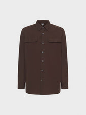 Camicia In Cotone Marrone
