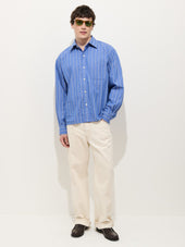 Franklin Striped Shirt In Cotton Poplin