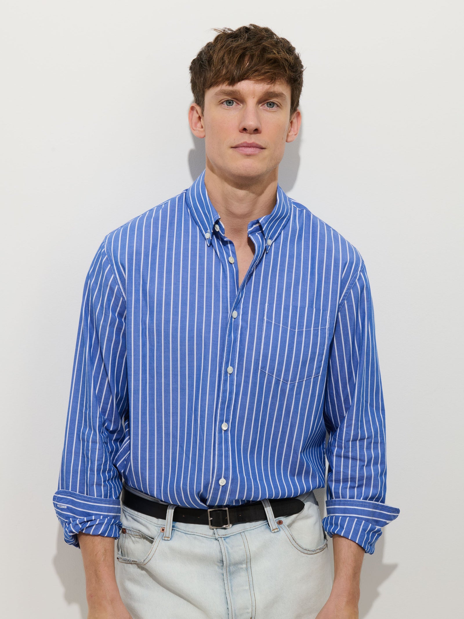 Mill Shirt In Thin Stripe
