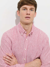 Mill Striped Shirt In Linen