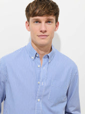Mill Striped Shirt In Cotton Poplin