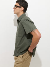 Franklin Short Sleeve Shirt In Paper Poplin