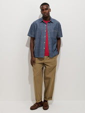 Franklin Short Sleeve Shirt In Chambray
