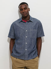 Franklin Short Sleeve Shirt In Chambray