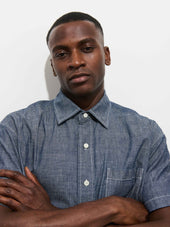 Franklin Short Sleeve Shirt In Chambray