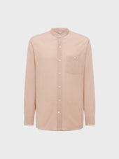 Camicia Coreana In Cotone Rosa Antico