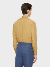 Camicia Coreana In Cotone Cammello