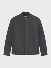 Blouson In Seta Grigia
