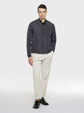 Blouson In Seta Grigia