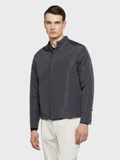 Blouson in seta grigia