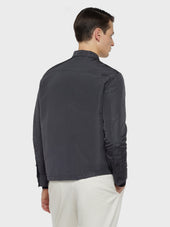 Blouson In Seta Grigia