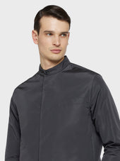 Blouson In Seta Grigia