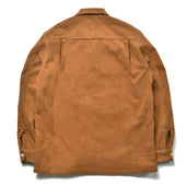 CORDUROY OPEN COLLAR SHIRT