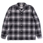 Ombre Cotton Rayon Open Collar Shirt