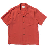 Silk Rayon Open Collar Shirt
