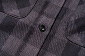 8hu Twisted Yarn Buffalo Check Flannel Shirt
