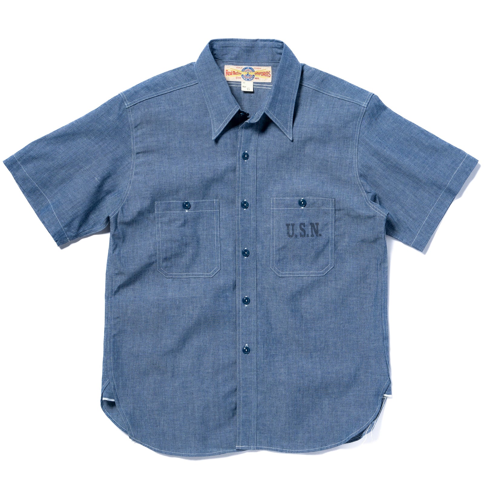 U S Navy Chambray Shirt S S Usn