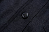 U S N Wool Blue Flannel Shirt