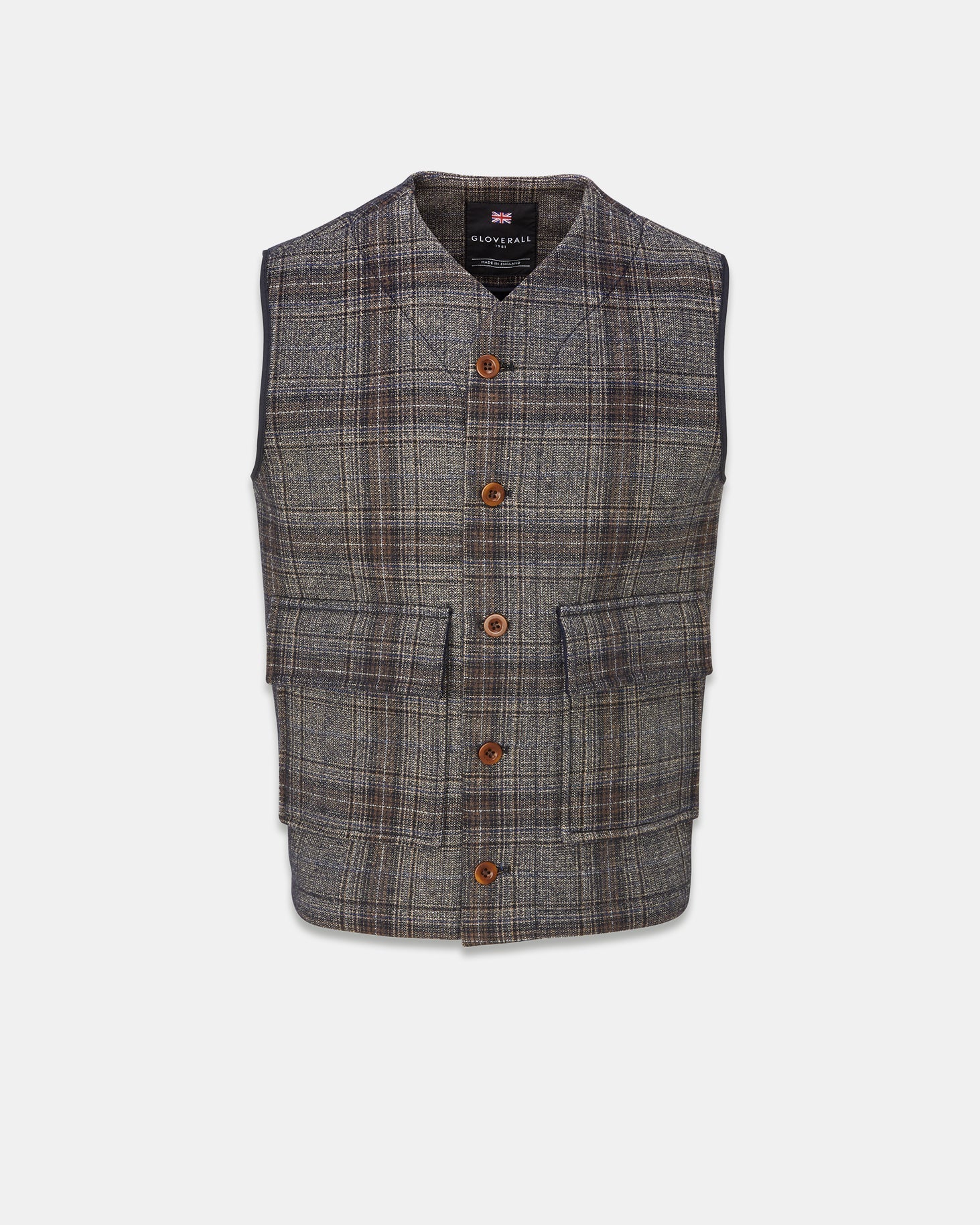 Men's Roger Gilet Check