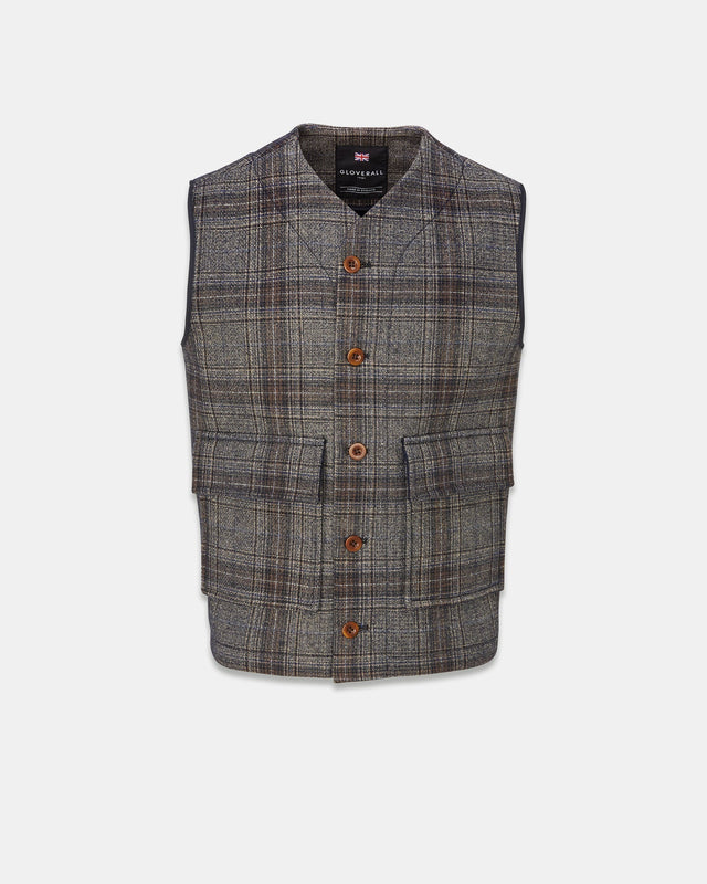 Men's Roger Gilet Check