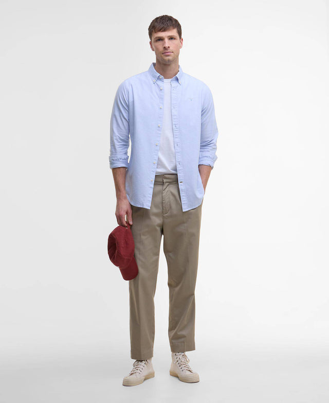Striped Oxford Tailored Long-Sleeved Shirt