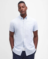Striped Oxford Tailored Short Sleeved Shirt