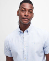 Striped Oxford Tailored Short-Sleeved Shirt