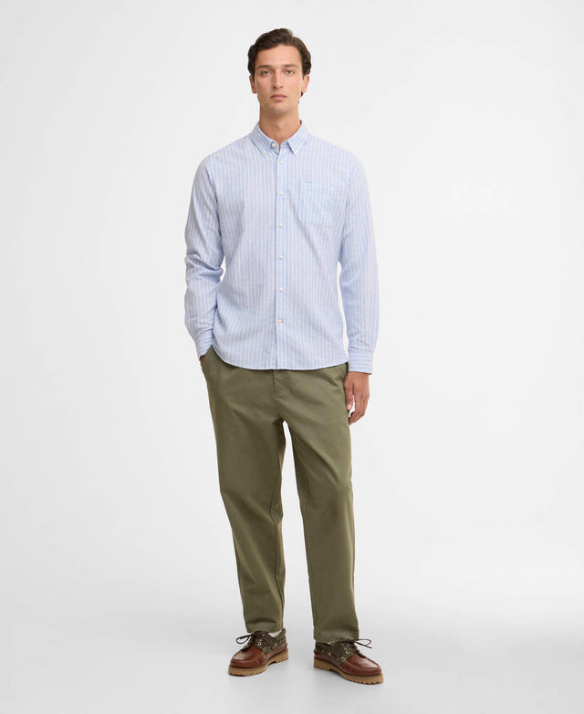 Nelson Striped Long-Sleeved Tailored Shirt