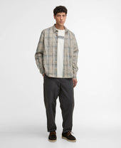 Maxwell Checked Patch Long Sleeved Relaxed Shirt