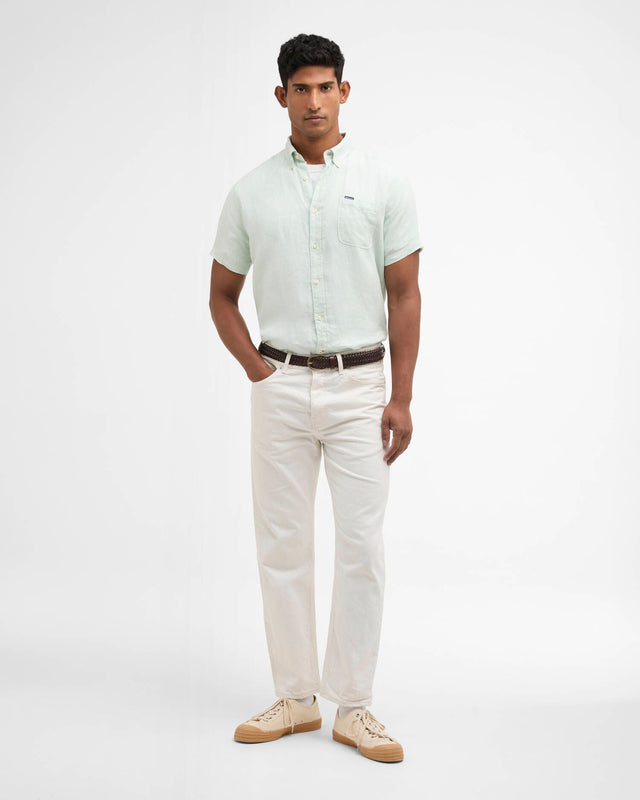 Linton Linen Short-Sleeved Tailored Shirt
