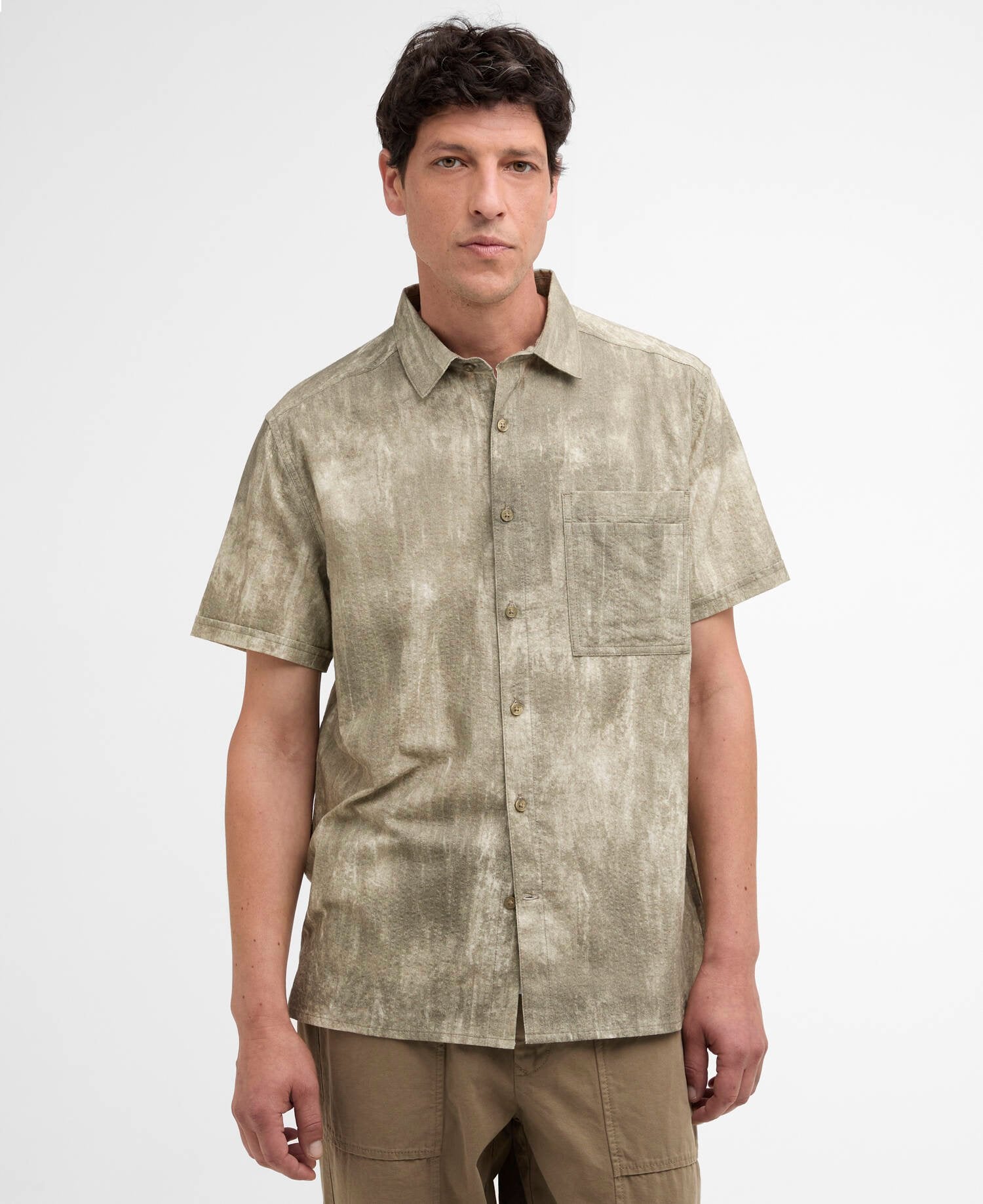 Ross Printed Short Sleeved Relaxed Shirt