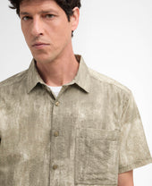 Ross Printed Short Sleeved Relaxed Shirt