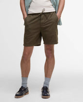 Washed Oxford Relaxed Shorts