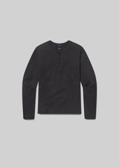 Classic Henley in Washed Black