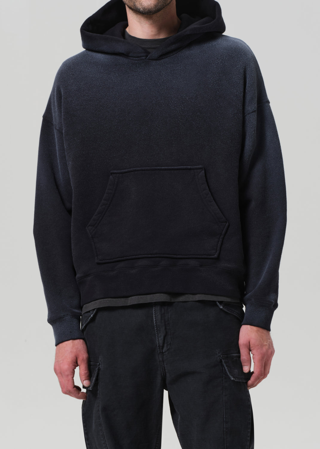 Archive Hoodie in Washed Black