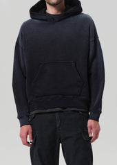 Archive Hoodie in Washed Black