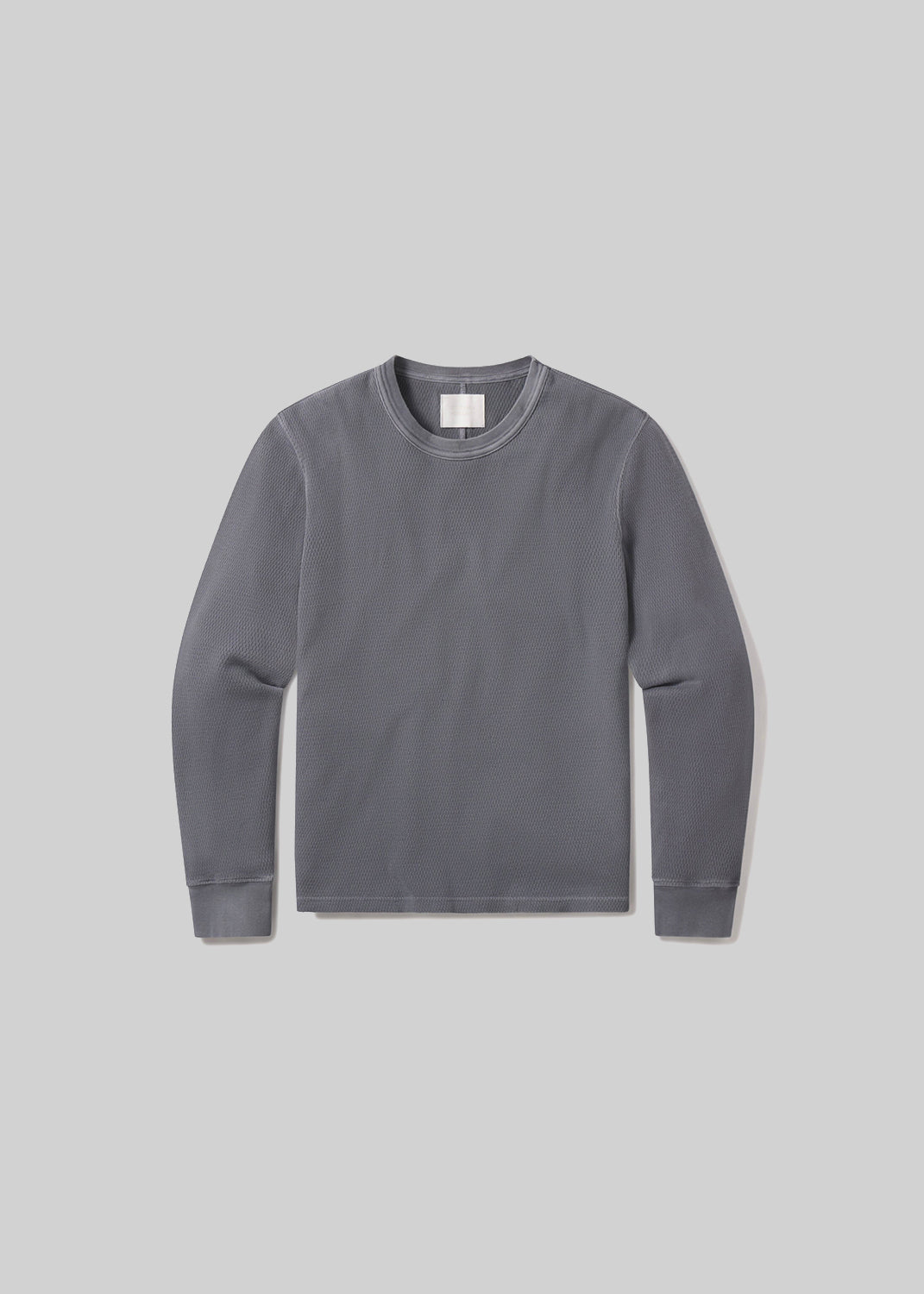 Waffle Crewneck in Grey