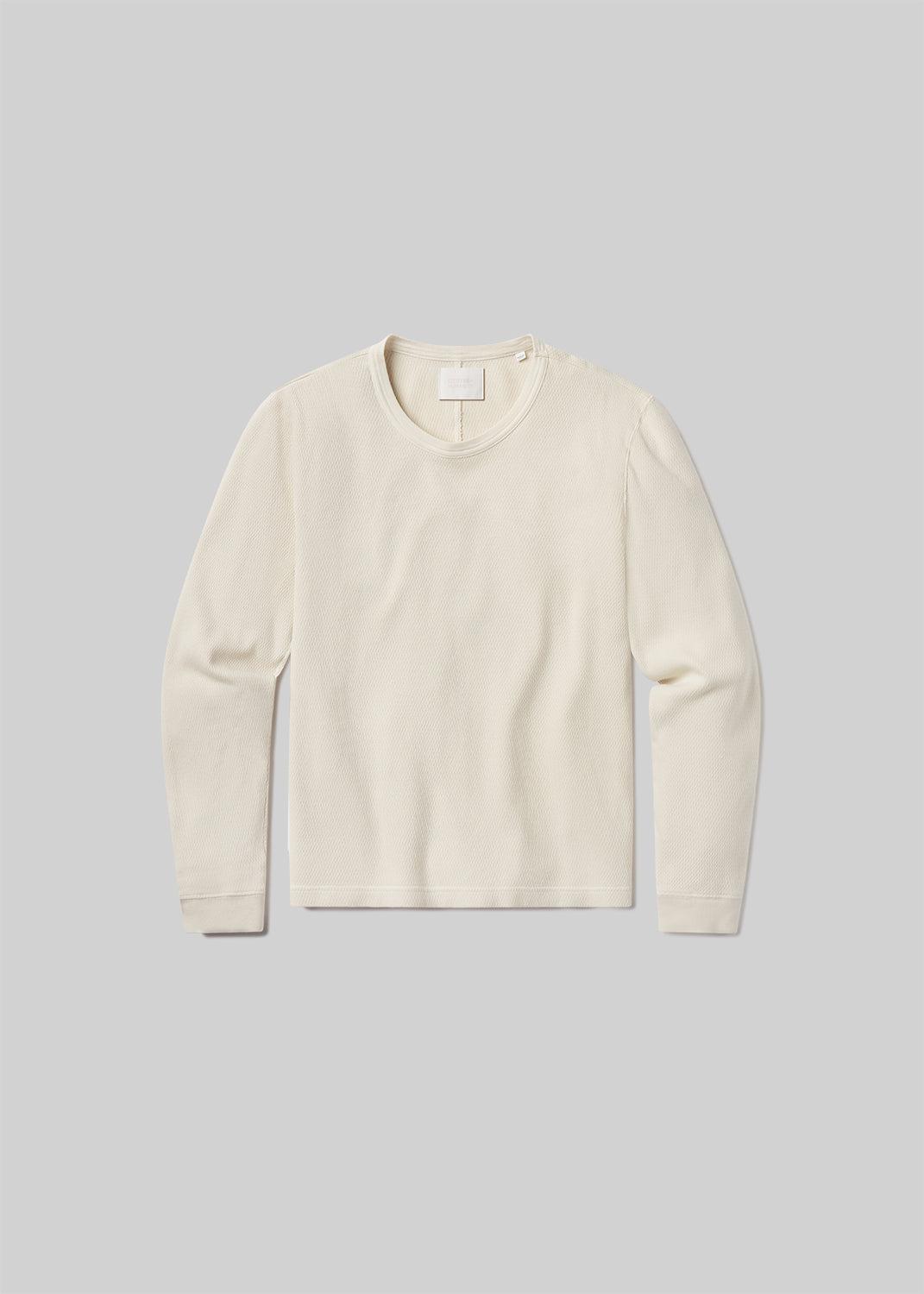 Waffle Crewneck in Plaster